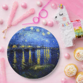 セントバン素晴らしゴッホアート、ローネのスターリー・ナイト ペーパープレート (パーティー)