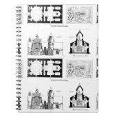 セントバーソロミュー修道院の床とクロスプランN ノートブック (正面)