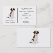 セントバーナルドグデザインボーディングケネル 名刺 (正面/裏面)