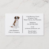 セントバーナルドグデザインボーディングケネル 名刺 (正面)