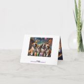 セントバーナルドパピースアンドミルクシェイク誕生日 カード (裏面)