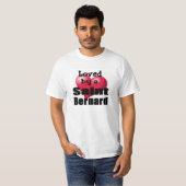 セントバーナードに愛されるTシャツ Tシャツ (正面フル)