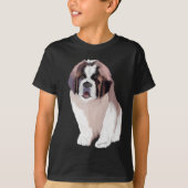 セントバーナードの子犬 Tシャツ (正面)