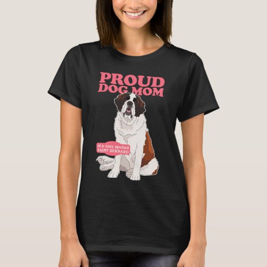 セントバーナードの母 Tシャツ (正面)