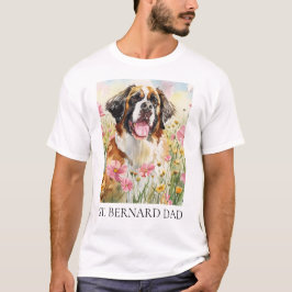 セントバーナードの父Tシャツ - メンズ Tシャツ
