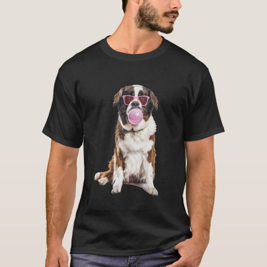 セントバーナードの風船ガム Tシャツ (正面)