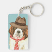 セントバーナードパパ キーホルダー (裏面)