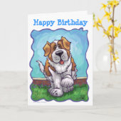 セントバーナードパーティーセンター カード (黄色い花)