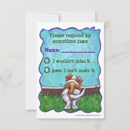 セントバーナードパーティーセンターRSVP 出欠カード (裏面)