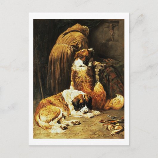 セントバーナード信仰 ポストカード (正面)