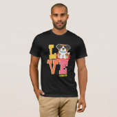 セントバーナード好きの可愛い色 Tシャツ (正面フル)