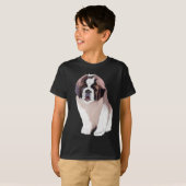 セントバーナード子犬 Tシャツ (正面フル)
