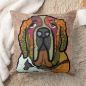 セントバーナード手絵を描装飾用クッション クッション (ブランケット)