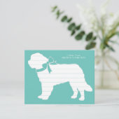 セントバーナード犬の子犬 サンキューカード (スタンド正面)