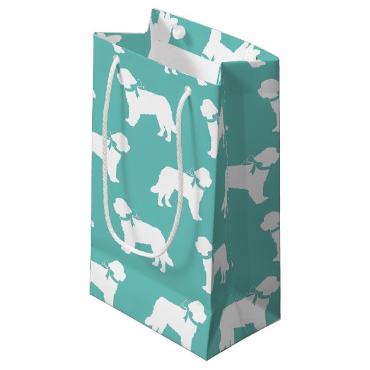 セントバーナード犬の子犬 スモールペーパーバッグ (正面アングル)