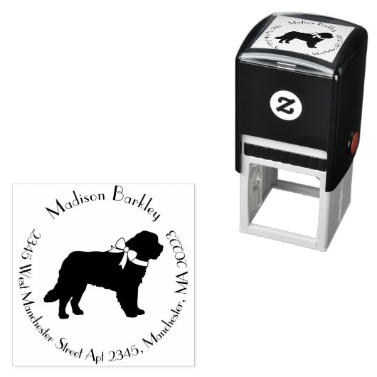 セントバーナード犬の子犬 セルフインキングスタンプ (インサイチュ)