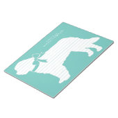 セントバーナード犬の子犬 ノートパッド (アングル)