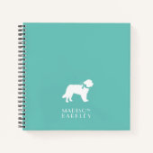 セントバーナード犬の子犬 ノートブック (正面)