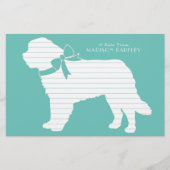 セントバーナード犬の子犬 便箋 (正面)