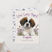 セントバーナード犬の里親募集、ガッチャデイ カード (正面/裏面インサイチュ)