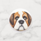 セントバーナード犬の3Dデザイン コンフェッティ (スモール正面)