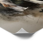 セントバーナード犬アートプリントポスター ポスター (角)