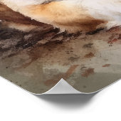 セントバーナード犬アートプリントポスター ポスター (角)