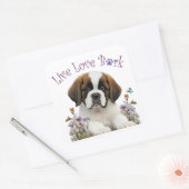 セントバーナード犬ママフローラ スクエアシール (封筒)