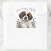 セントバーナード犬ママフローラ スクエアシール (バッグ)