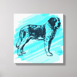 セントバーナード犬 キャンバスプリント