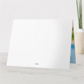 セントバーナード犬 バレンタインデー トラック ハート カード (裏面)