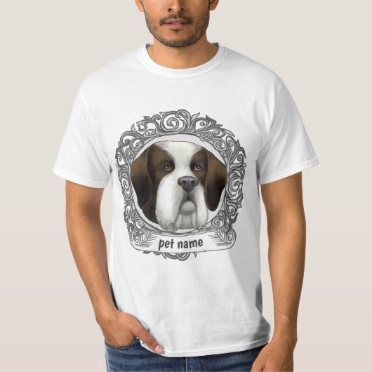 セントバーナード犬 Tシャツ (正面)