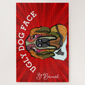 セントバーナード醜い犬の顔1000ピースジグソーパズル ジグソーパズル (縦)