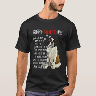 セントバーナード お父さん 父の日 楽しい パパ 愛犬家 グッズ Tシャツ