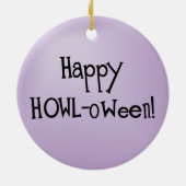 セントバーナード・ハロウィーン セラミックオーナメント (裏面)