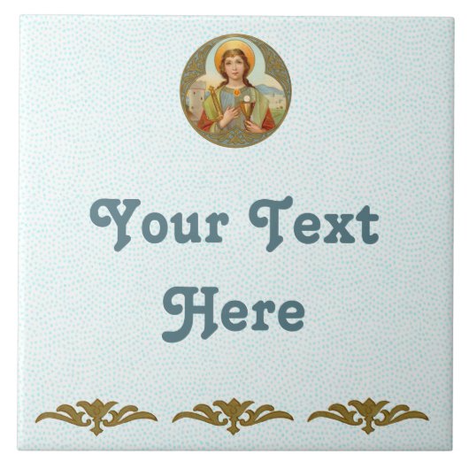 セントバーバラ(BK 001)セラミックタイル2 タイル (正面)