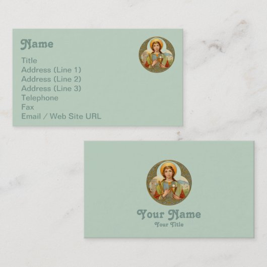 セントバーバラ(BK 001) 名刺 (正面/裏面)