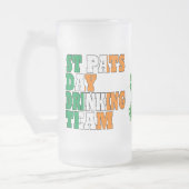 セントパスの日の飲みチーム フロストグラスビールジョッキ (左)