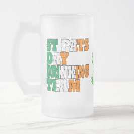 セントパスの日の飲みチーム フロストグラスビールジョッキ