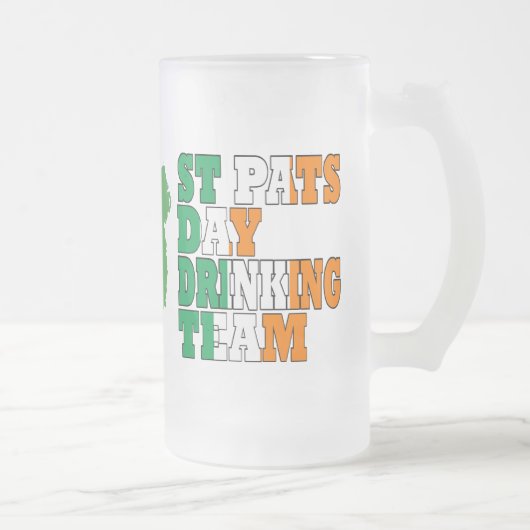 セントパスの日の飲みチーム フロストグラスビールジョッキ (右)