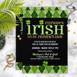 セントパッアーガイルクスデイパーティの招待状 招待状