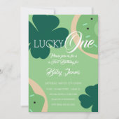 セントパッツラッキーファースト誕生日シャムロックドーナツ 招待状 (正面)