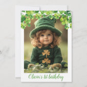 セントパッツラッキーワン誕生日招待状 招待状 (裏面)