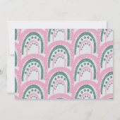 セントパッツラッキー誕生日手描きレインボー 招待状 (裏面)