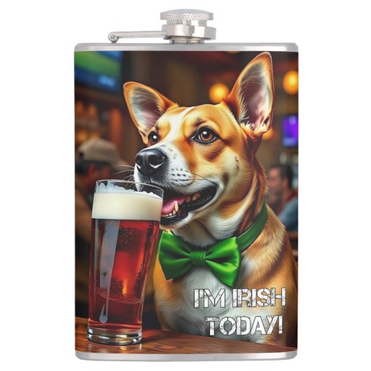 セントパット犬 フラスク (正面)