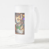 セントパット犬 フロストグラスビールジョッキ (正面右)