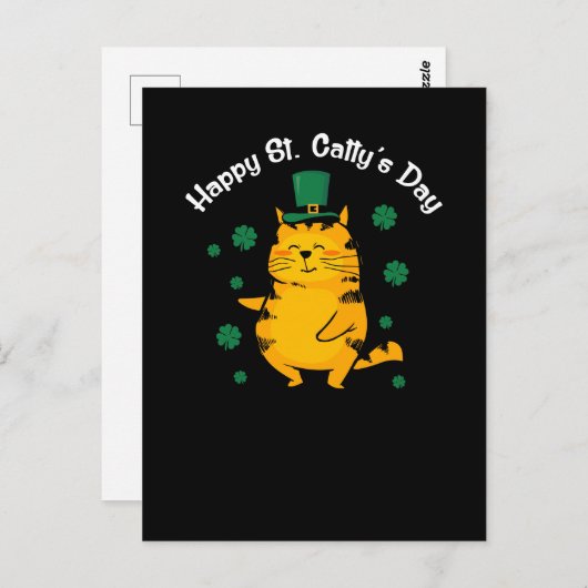 セントパティにとってかわいいハッピーセントキャティの日 ポストカード (正面/裏面)