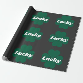 セントパティのシャムロック | green lucky clover ラッピングペーパー