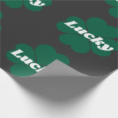 セントパティのシャムロック | green lucky clover ラッピングペーパー (角)