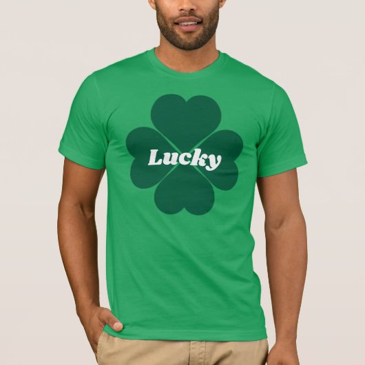 セントパティのシャムロック | green lucky clover tシャツ (正面)